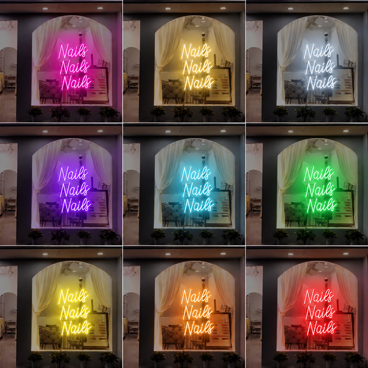 Nails Nails Nails LED Neon Sign - Shineneon
