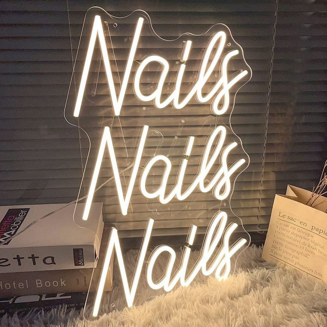 Nails Nails Nails Led Sign Business Neon Sign - Shineneon