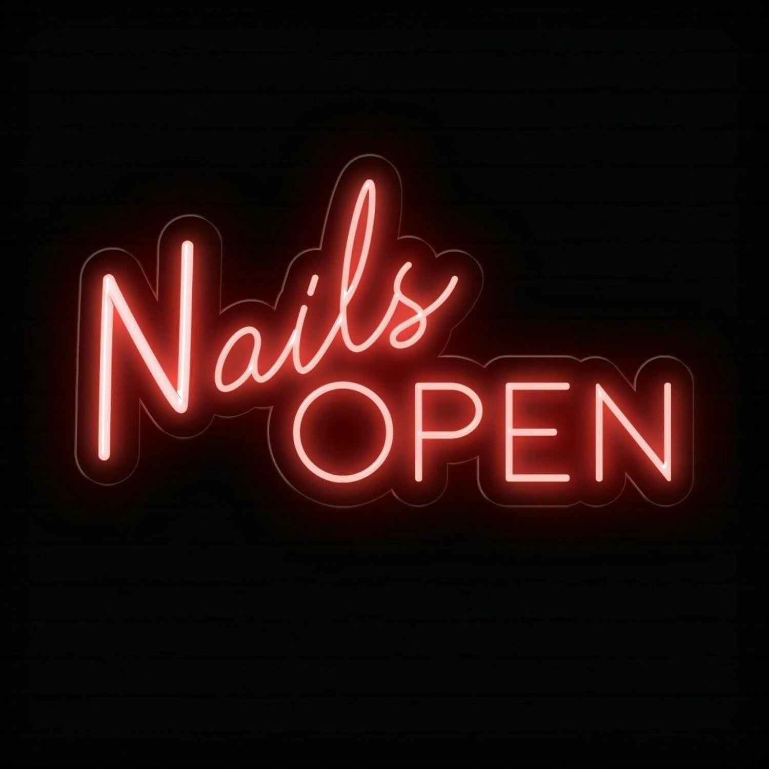 Nails Open Led Neon Sign Salon Entrance Decor | Shineneon