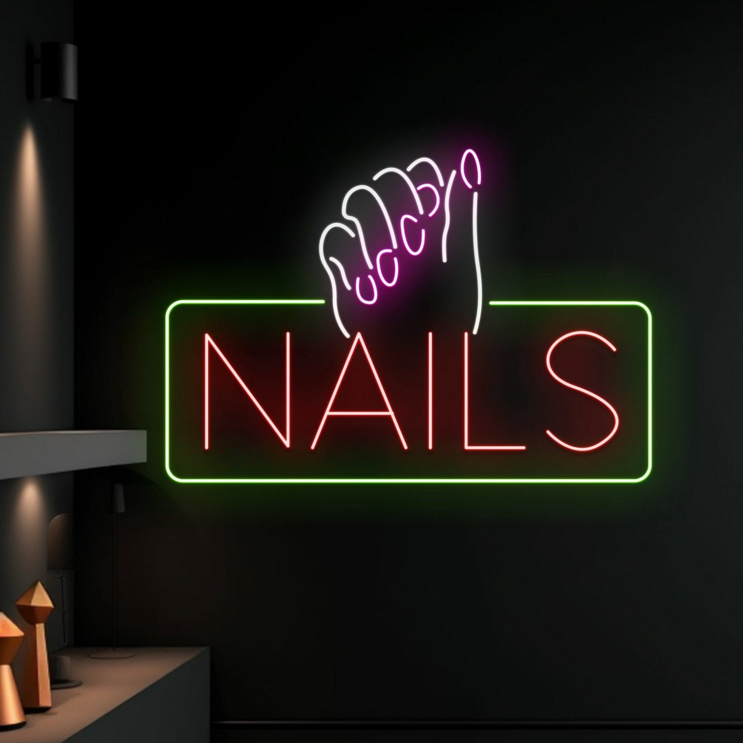 Nails Open Welcome Decor Led Sign Decor Led Neon Sign Bar Club Led Light | Shineneon