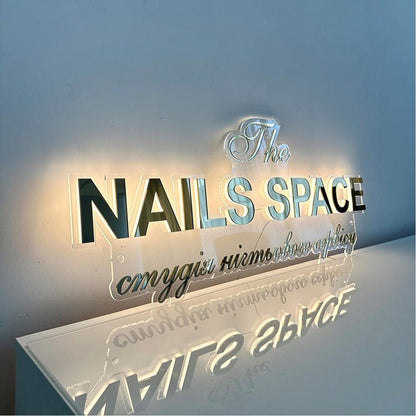 Nails Space 3D Backlit Channel Letters Led Light Sign - Shineneon