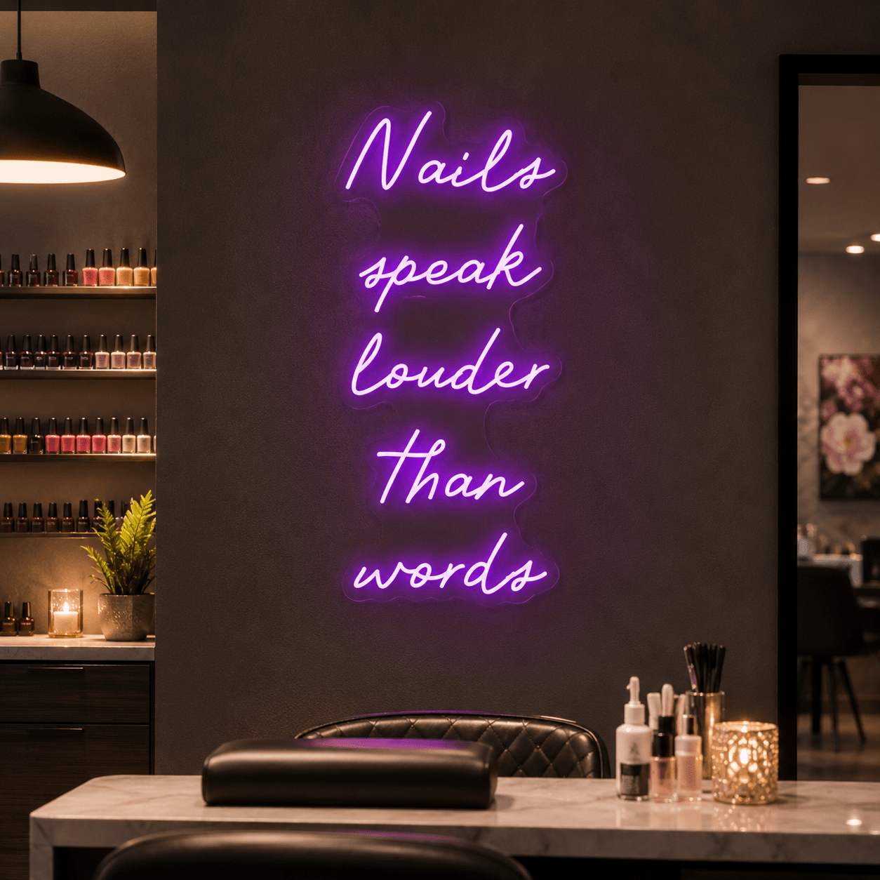 Nails Speak Louder Than Wall Decor LED Neon Sign - Shineneon