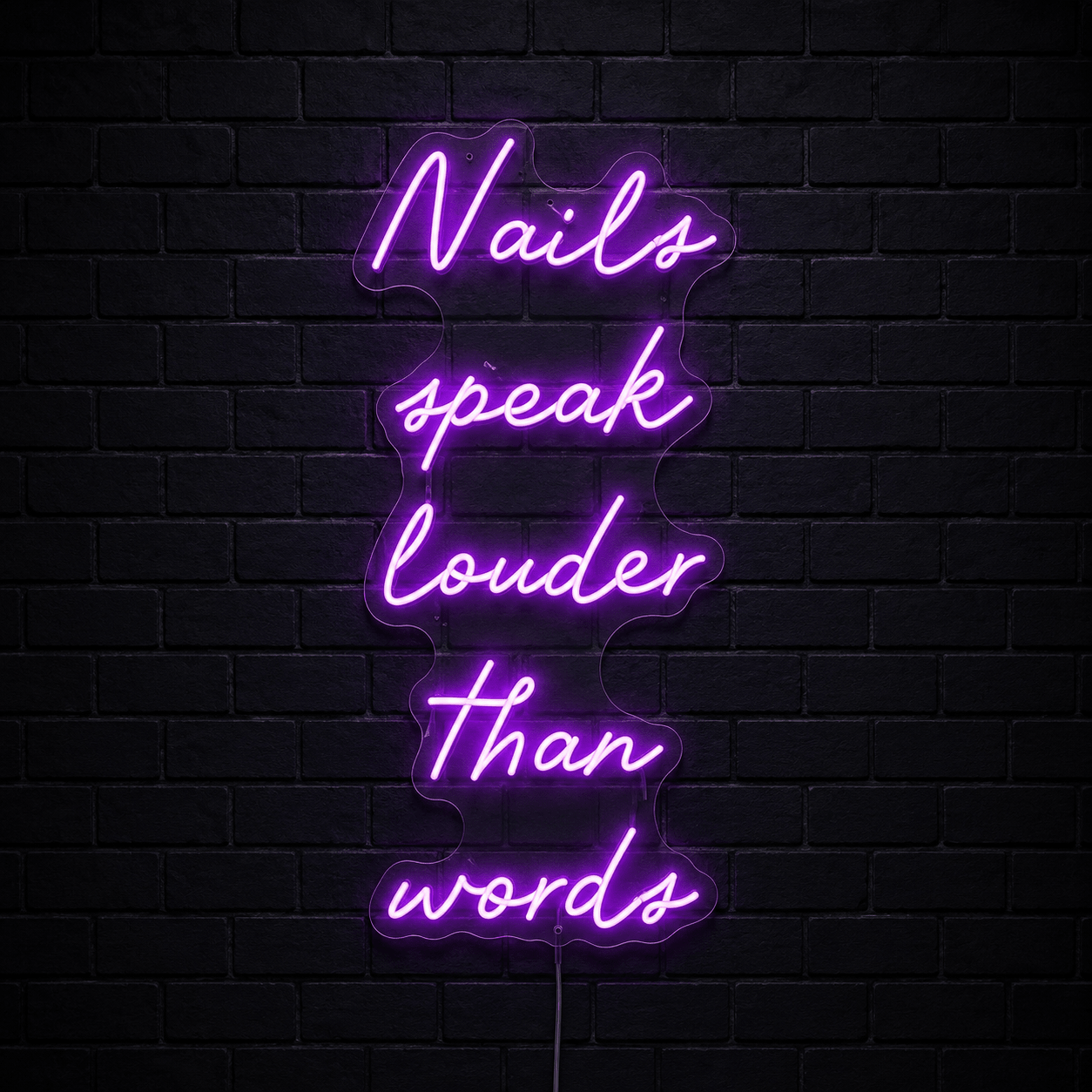 Nails Speak Louder Than Wall Decor LED Neon Sign - Shineneon