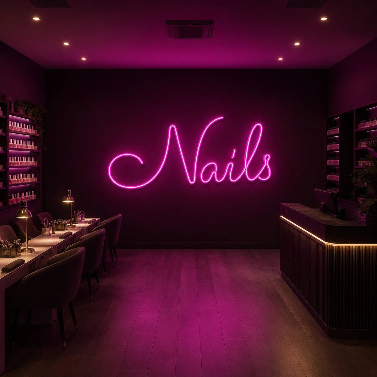 Nails Wall Art LED Neon Sign - Shineneon