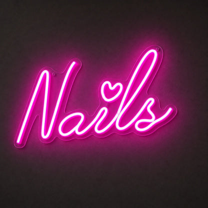Nails Wall Decor LED Neon Sign Garage Man Cave Neon Sign main product image