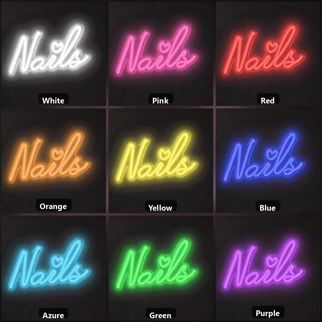 Nails Wall Decor LED Neon Sign Garage Man Cave Neon Sign - Shineneon