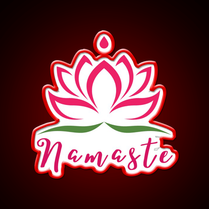 Namaste For Your Inner Peace With Yoga Led Neon Sign Rgb Color - Shineneon
