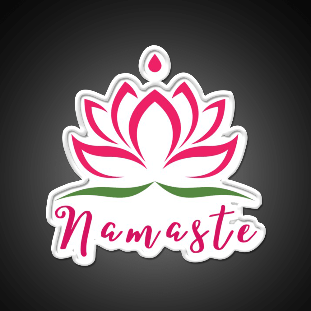 Namaste For Your Inner Peace With Yoga Led Neon Sign Rgb Color - Shineneon