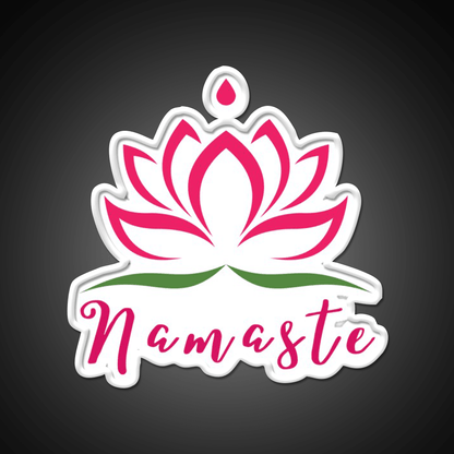 Namaste For Your Inner Peace With Yoga Led Neon Sign Rgb Color - Shineneon