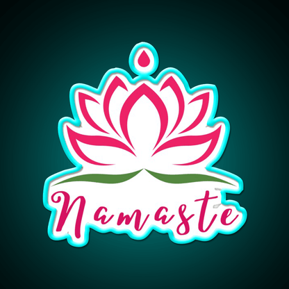 Namaste For Your Inner Peace With Yoga Led Neon Sign Rgb Color - Shineneon