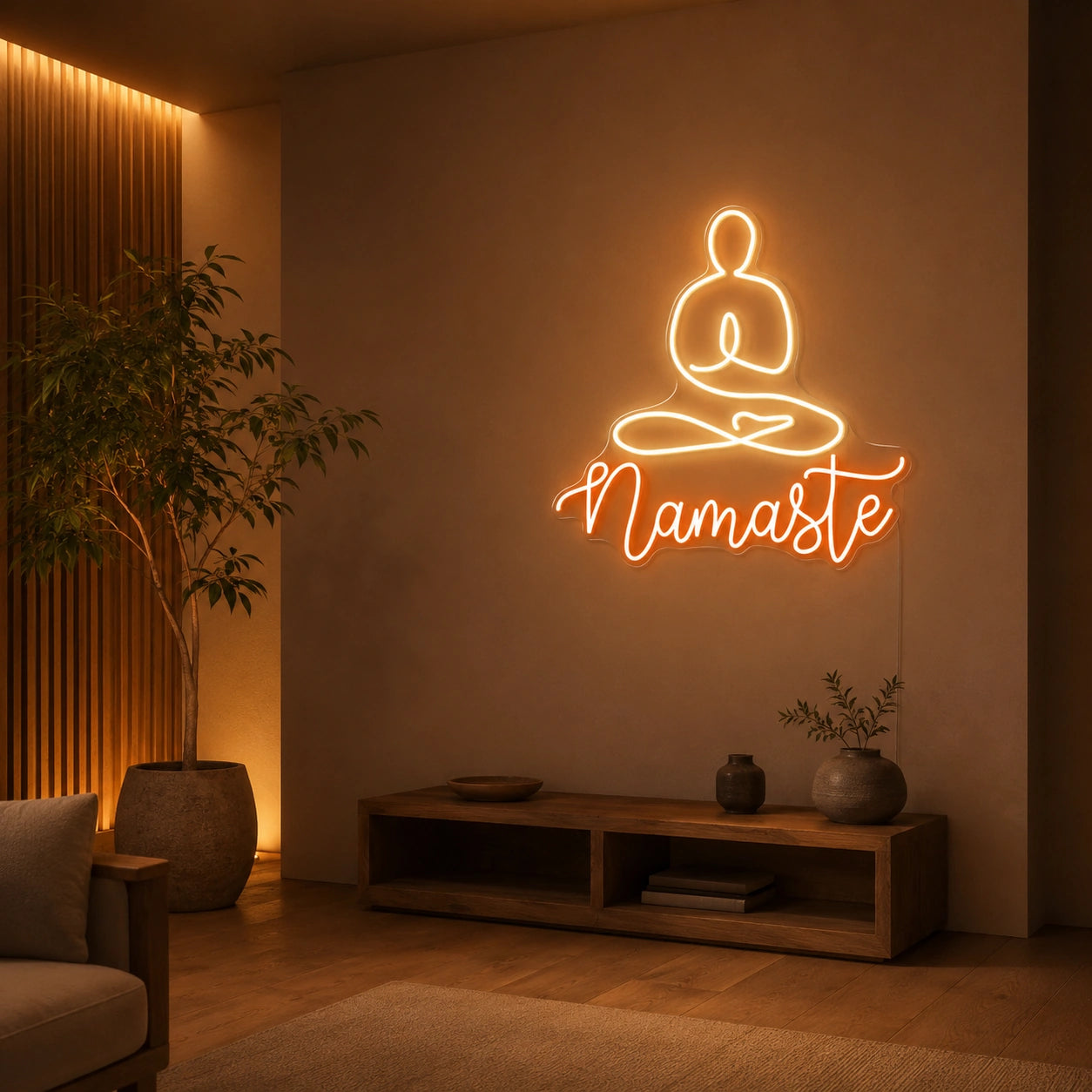 Namaste LED Neon Sign - 04 Size Image