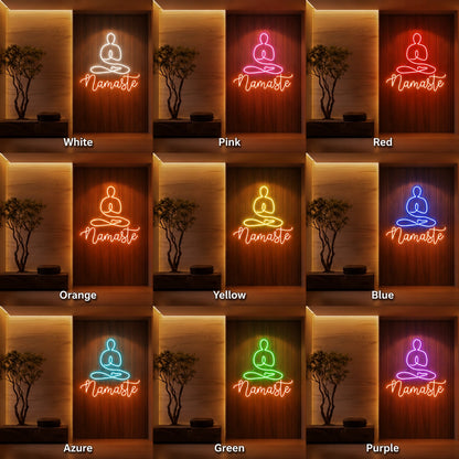Namaste LED Neon Sign - 05 Color Grid