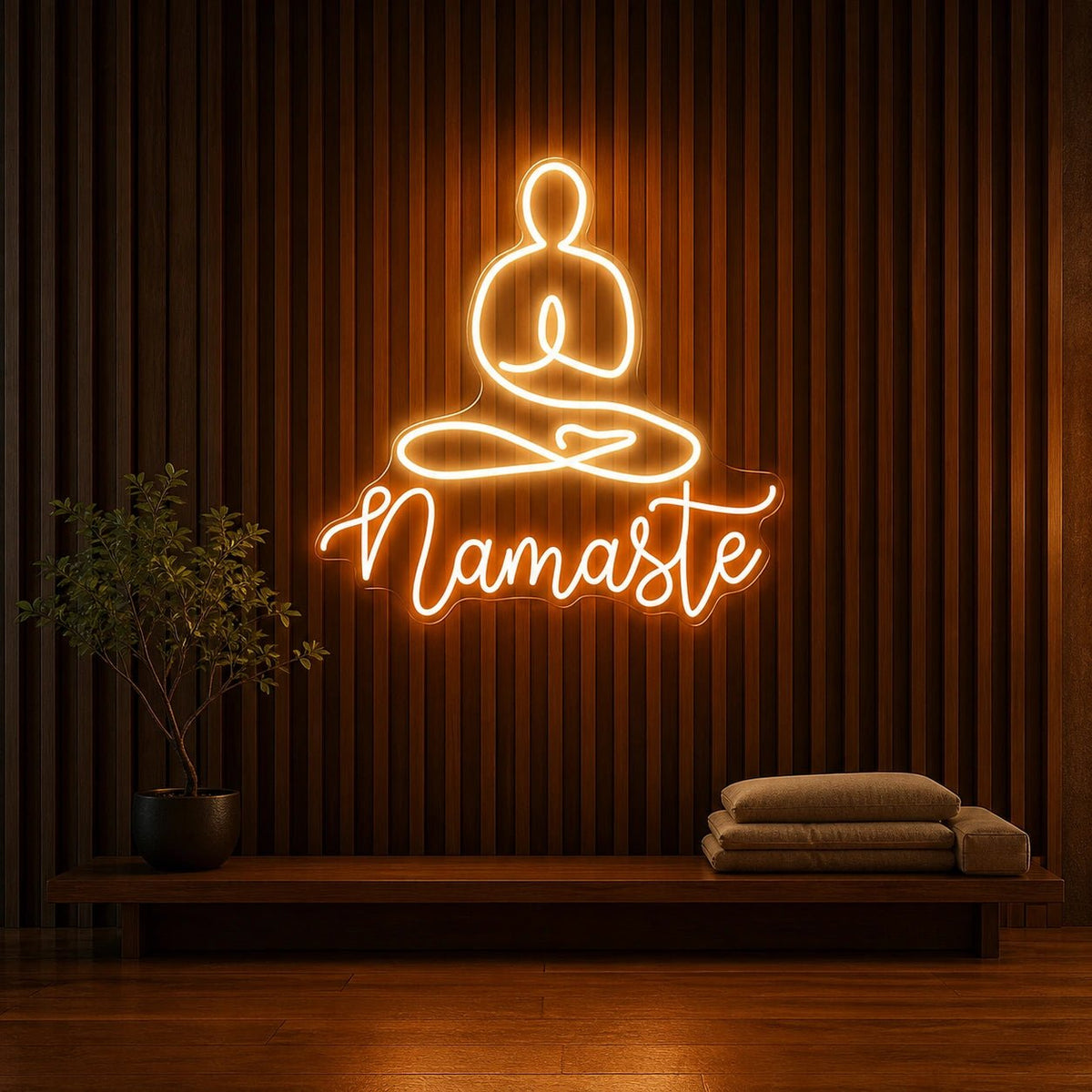 Namaste LED Neon Sign Garage Man Cave Neon Sign - Shineneon
