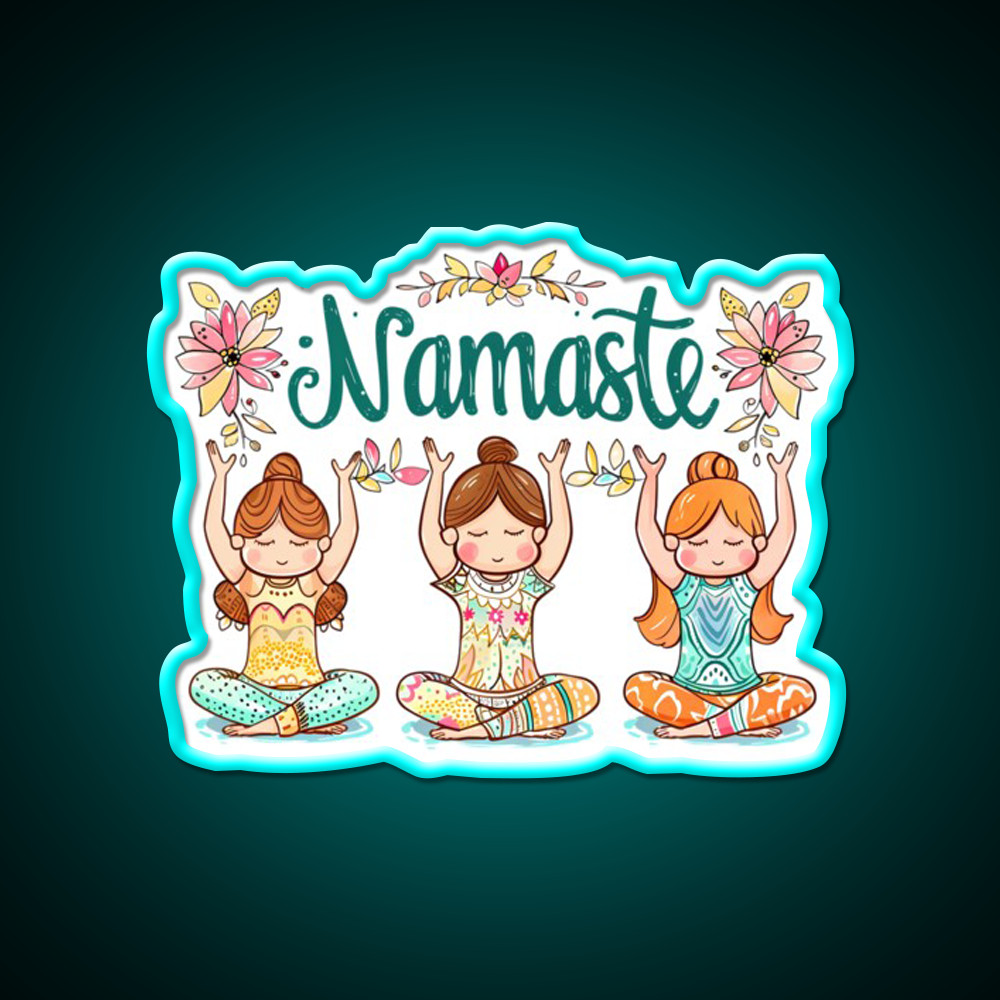 Namaste Yoga Led Neon Sign For Wellness Space Rgb Color