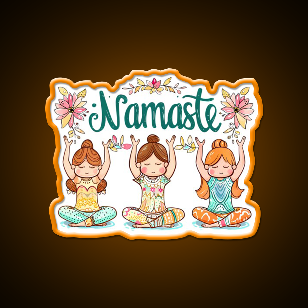 Namaste Yoga Led Neon Sign For Wellness Space Rgb Color