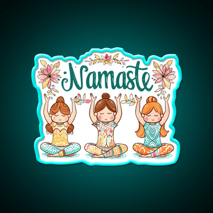 Namaste Yoga Led Neon Sign For Wellness Space Rgb Color - Shineneon