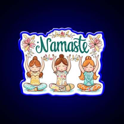 Namaste Yoga Led Neon Sign For Wellness Space Rgb Color - Shineneon