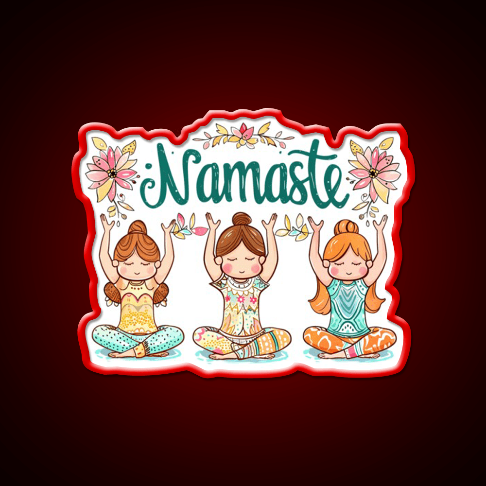 Namaste Yoga Led Neon Sign For Wellness Space Rgb Color - Shineneon