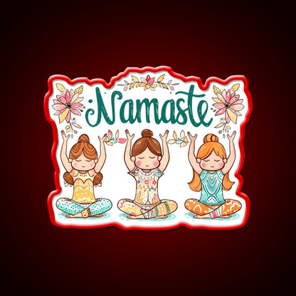 Namaste Yoga Led Neon Sign For Wellness Space Rgb Color - Shineneon