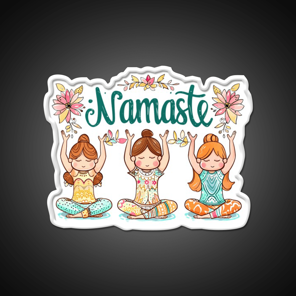 Namaste Yoga Led Neon Sign For Wellness Space Rgb Color - Shineneon