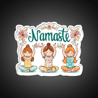 Namaste Yoga Led Neon Sign For Wellness Space Rgb Color - Shineneon