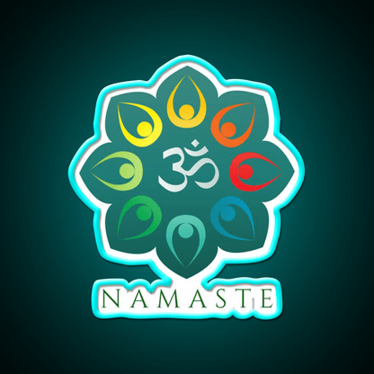 Namaste Yoga Led Neon Sign For Wellness Space Wall Art Light Rgb Color - Shineneon