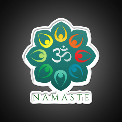Namaste Yoga Led Neon Sign For Wellness Space Wall Art Light Rgb Color - Shineneon