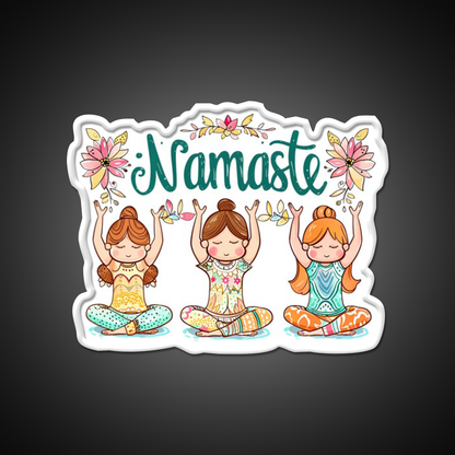 Namaste Yoga Led Neon Sign For Wellness Space Rgb Color