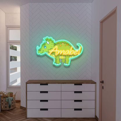Name Dinosaur Gifts For Boys Custom Dinosaur Led Neon Sign | Shineneon