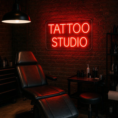 Name Studio LED Neon Sign Garage Man Cave Neon Sign real lifestyle scene