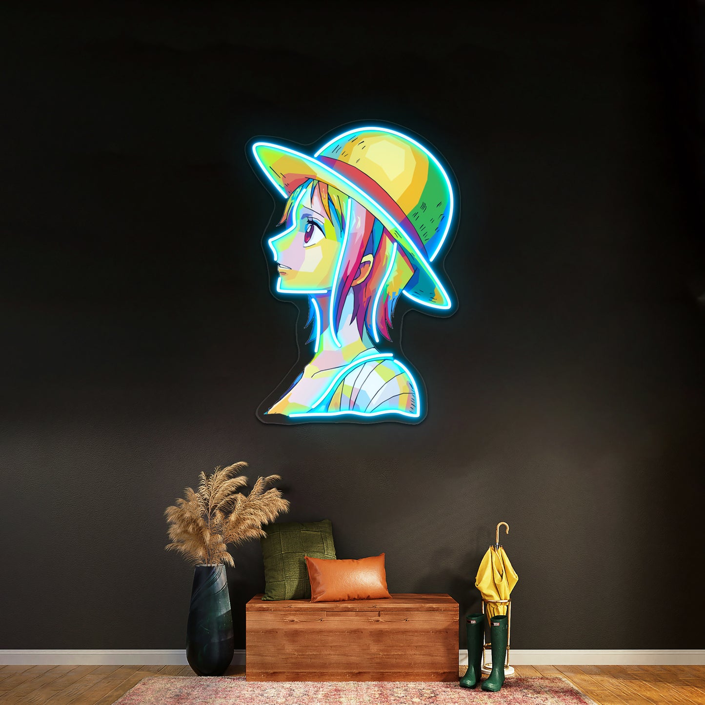 Nami One Piece Wpap Artwork Neon Sign Led