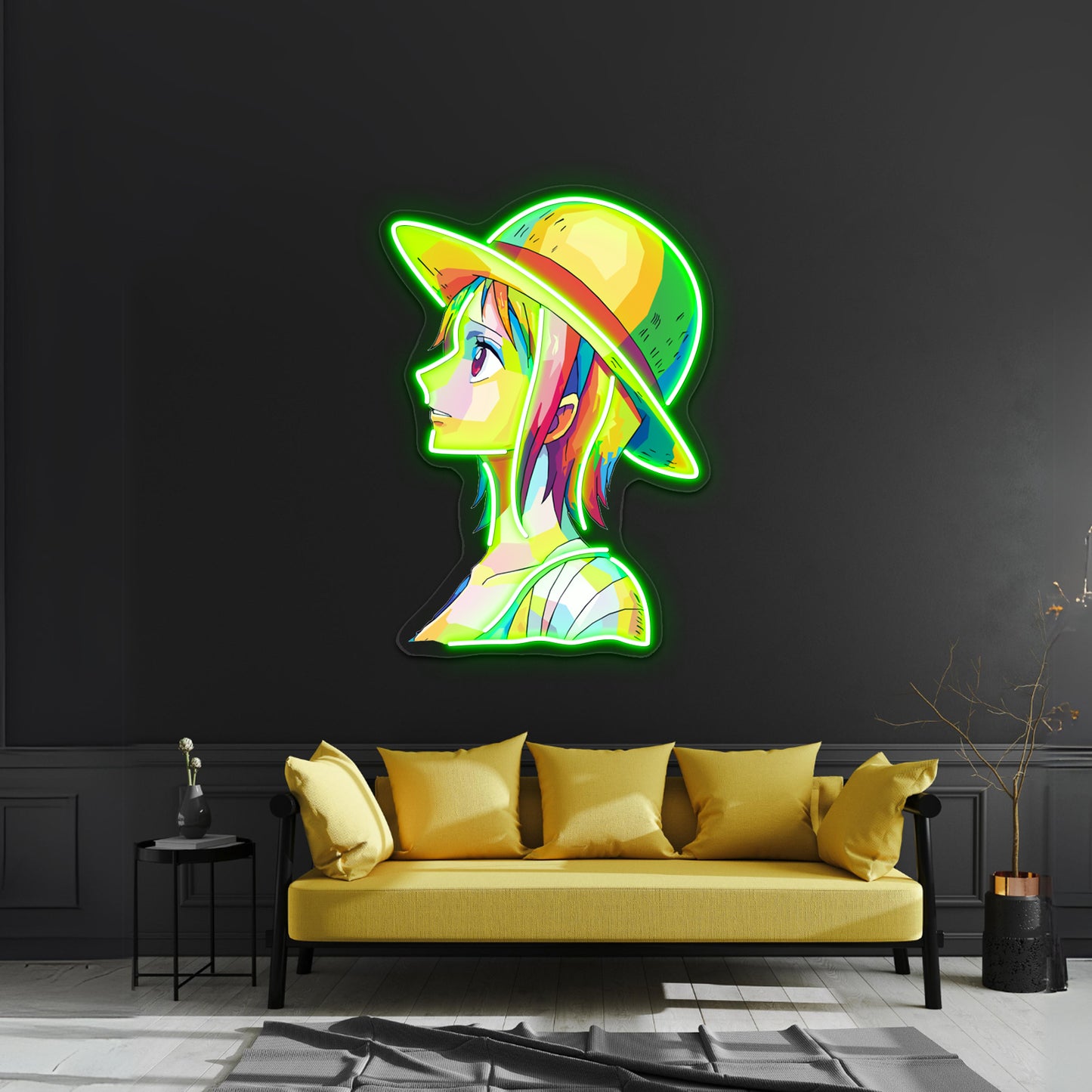 Nami One Piece Wpap Artwork Neon Sign Led