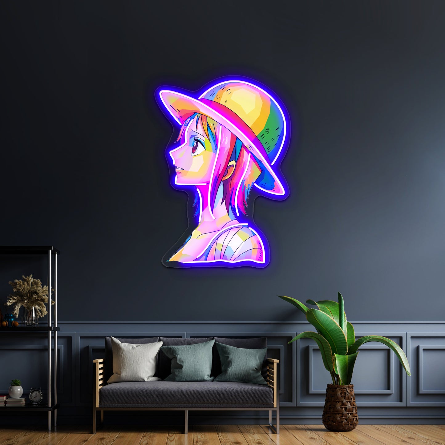 Nami One Piece Wpap Artwork Neon Sign Led