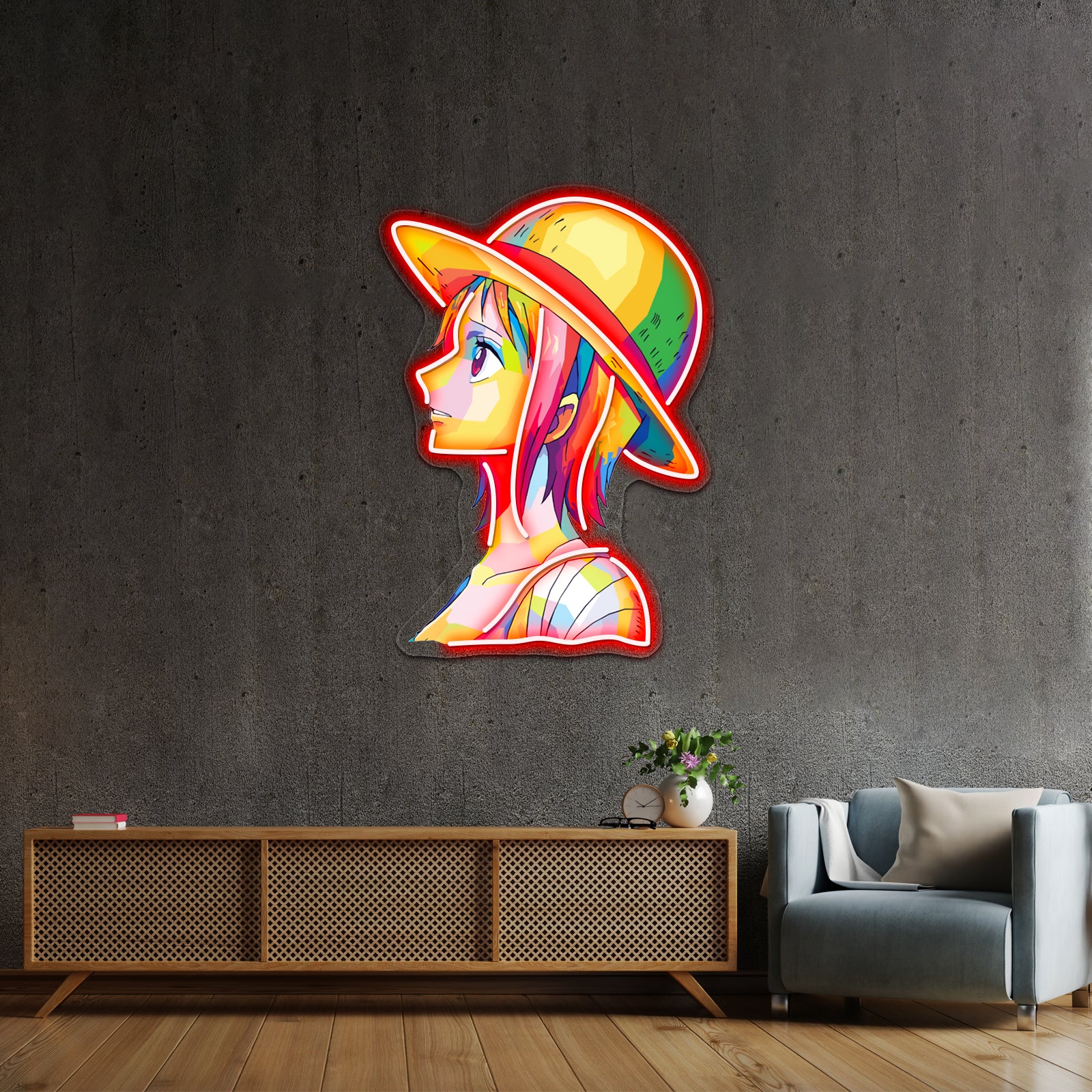 Nami One Piece Wpap Artwork Neon Sign Led | Shineneon