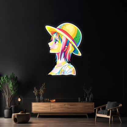 Nami One Piece Wpap Artwork Neon Sign Led