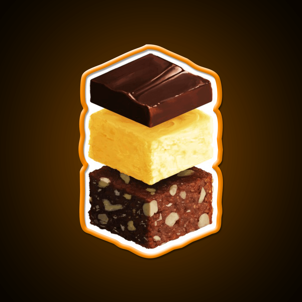 Nanaimo Bar Snack Food Led Neon Sign Rgb Color - Shineneon