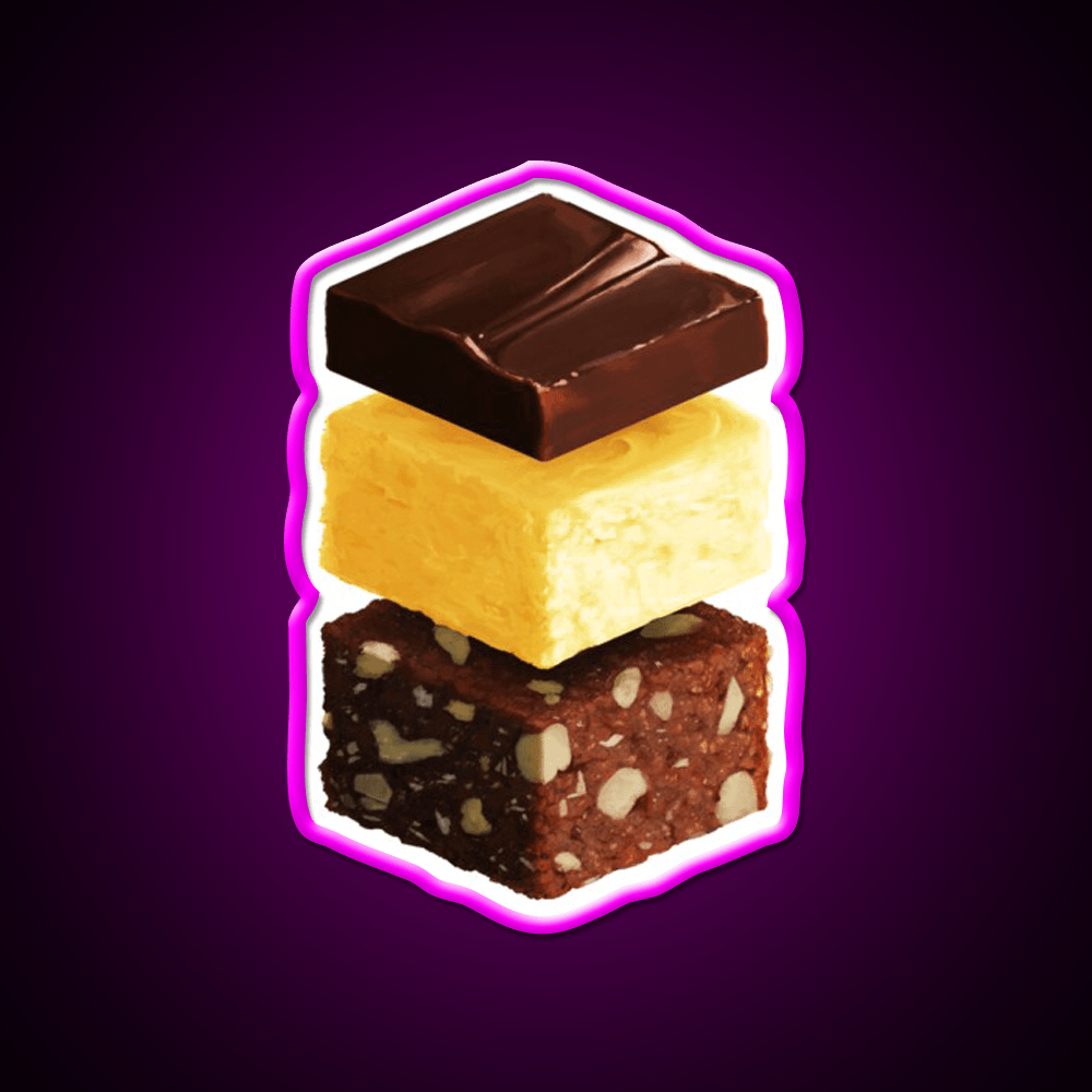 Nanaimo Bar Snack Food Led Neon Sign Rgb Color - Shineneon