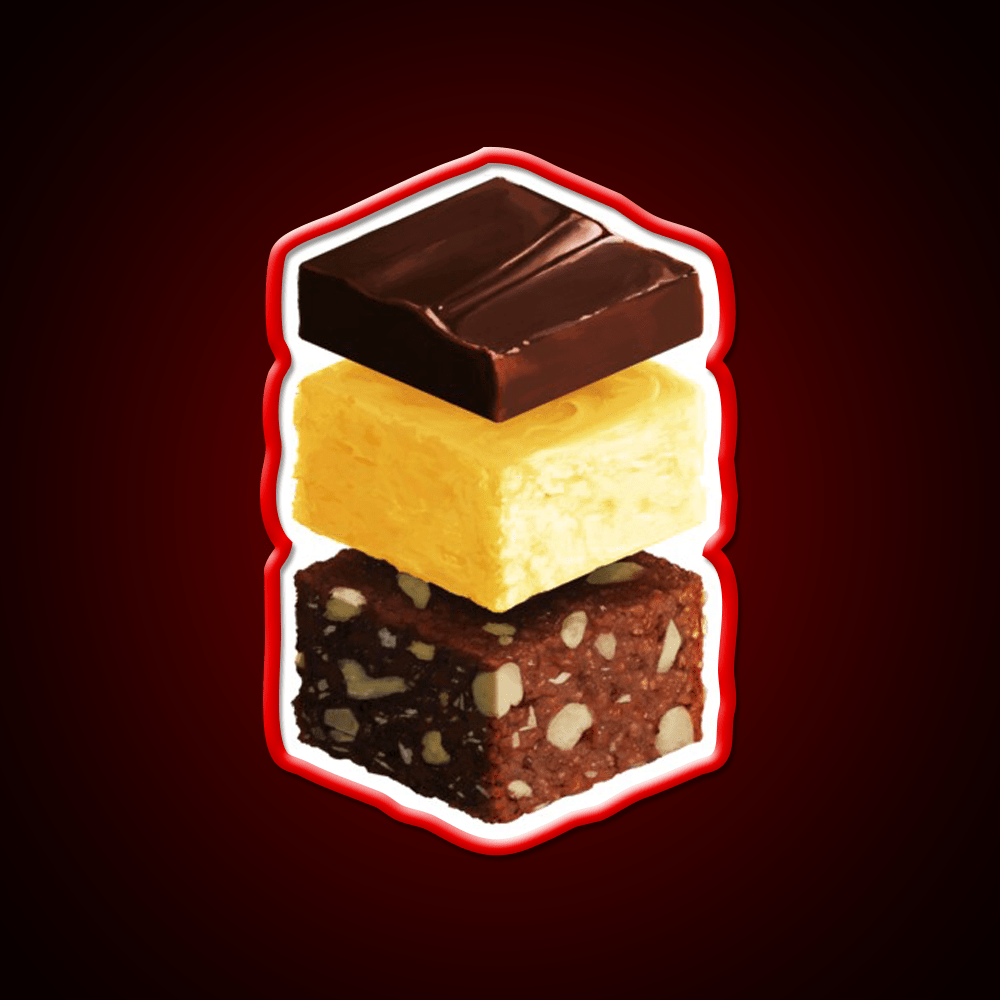 Nanaimo Bar Snack Food Led Neon Sign Rgb Color - Shineneon