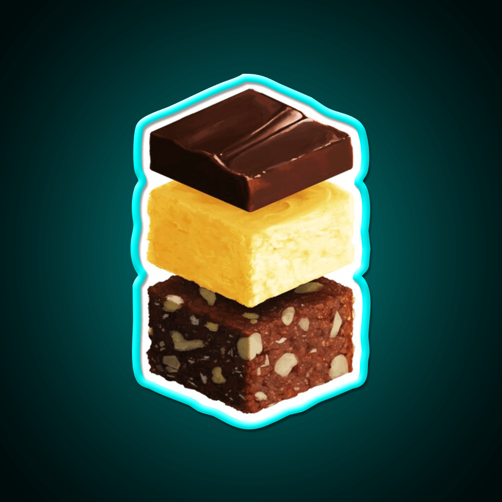 Nanaimo Bar Snack Food Led Neon Sign Rgb Color - Shineneon