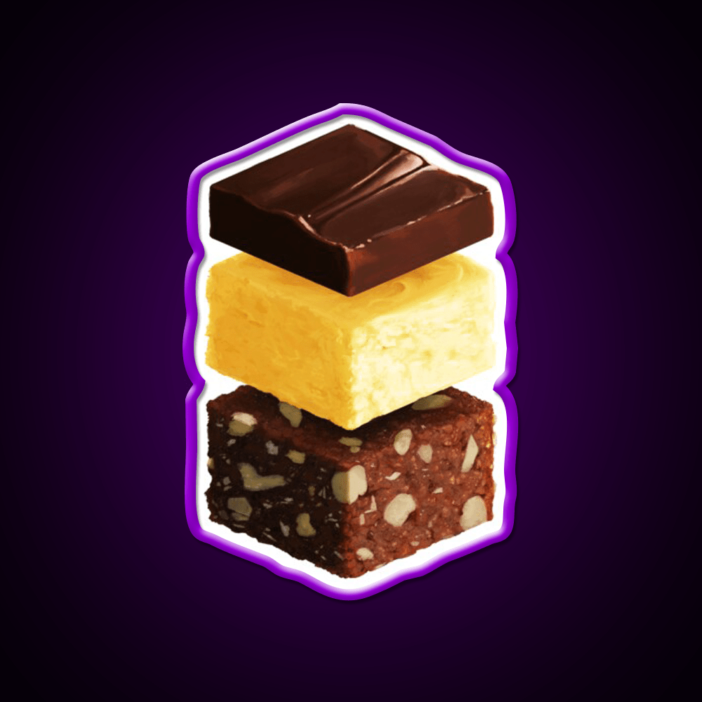 Nanaimo Bar Snack Food Led Neon Sign Rgb Color - Shineneon