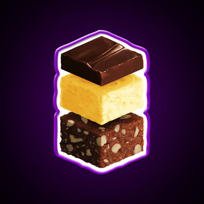 Nanaimo Bar Snack Food Led Neon Sign Rgb Color - Shineneon