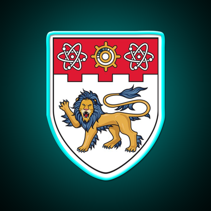 Nanyang Technological University Shield Asian Cultural Led Neon Sign Rgb Color - Size and dimension reference