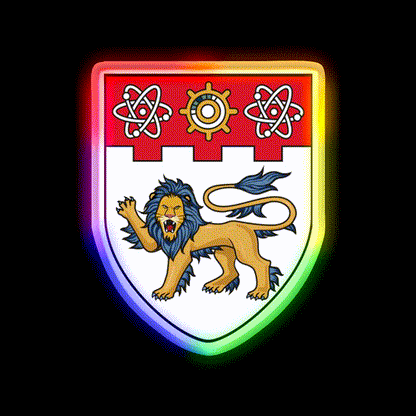 Nanyang Technological University Shield Asian Cultural Led Neon Sign Rgb Color - LED neon sign close-up detail