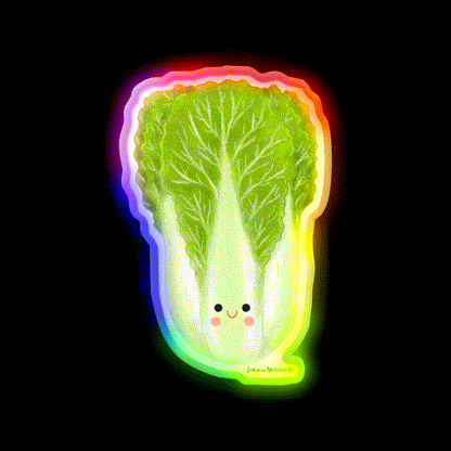 Napa Cabbage Led Neon Sign Chinese Food Rgb Color