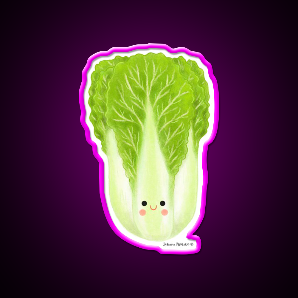 Napa Cabbage Led Neon Sign Chinese Food Rgb Color