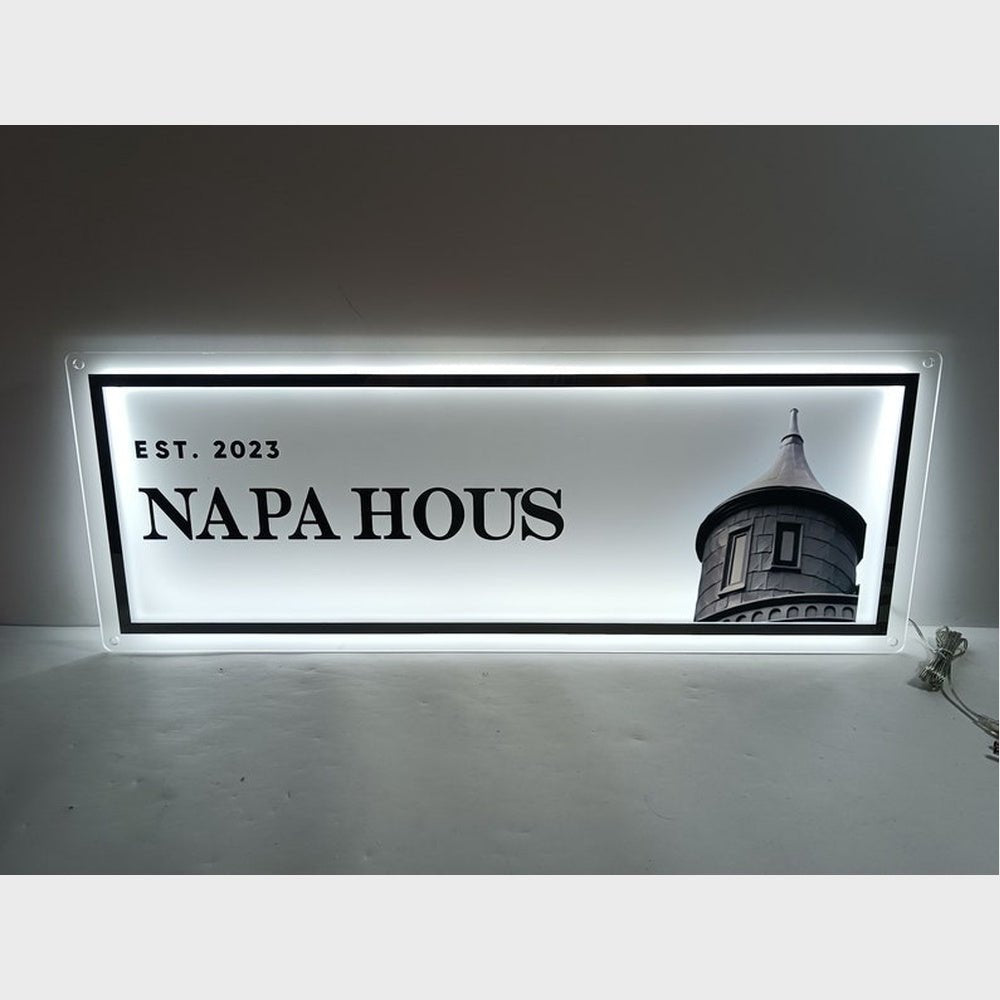 Napa Hous Acrylic Business Logo Sign - Shineneon