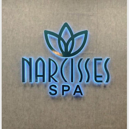 Narcisses Spa 3D Backlit Channel Letters Led Light Sign - Shineneon