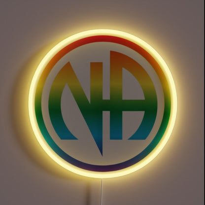 Narcotics Clean Sober Proud Sobriety Lgbt Gay Rgb Led Neon Sign