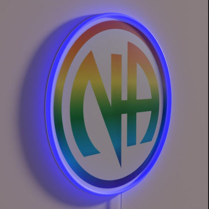 Narcotics Clean Sober Proud Sobriety Lgbt Gay Rgb Led Neon Sign