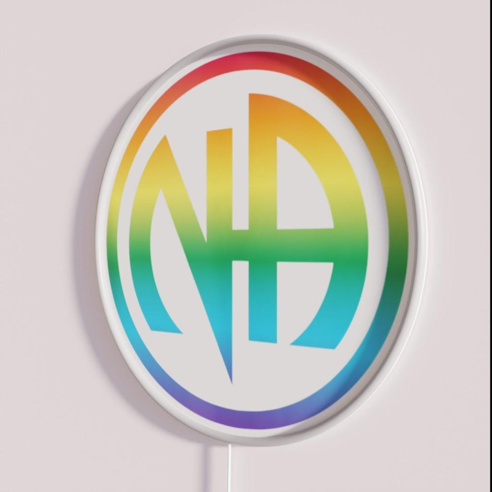 Narcotics Clean Sober Proud Sobriety Lgbt Gay Rgb Led Neon Sign
